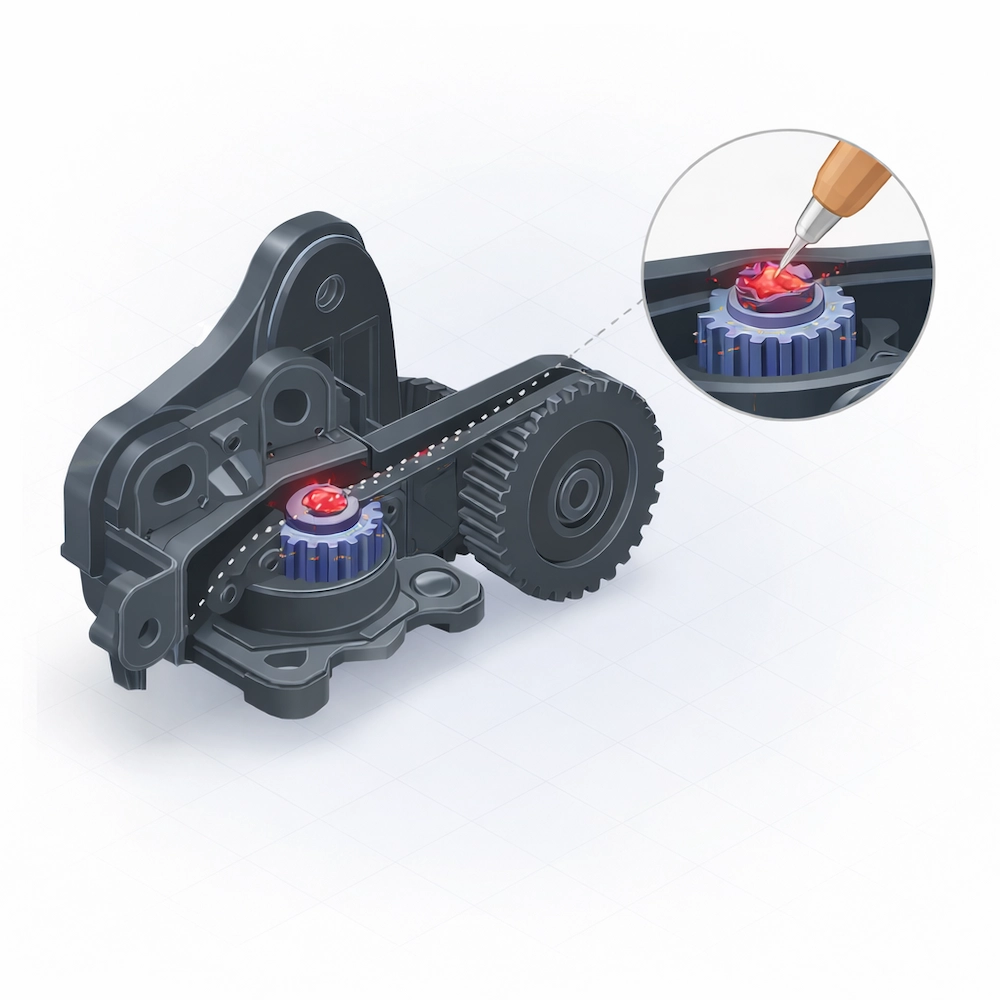 Eliminating Window Regulator Rattle in Plastic Automotive Assemblies Without Redesign