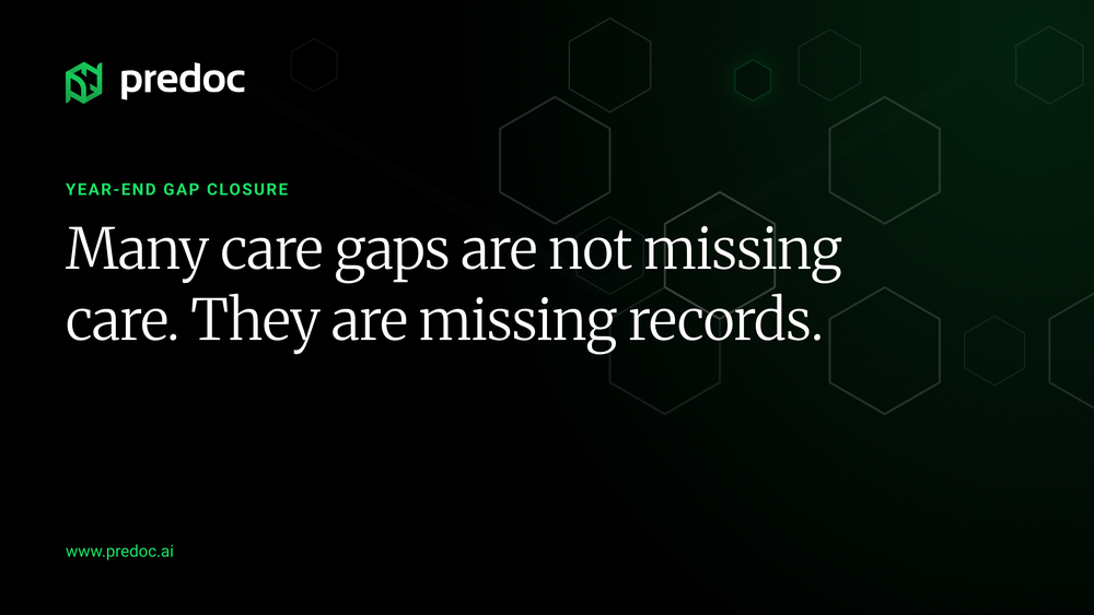Many care gaps are not missing care. They are missing records.