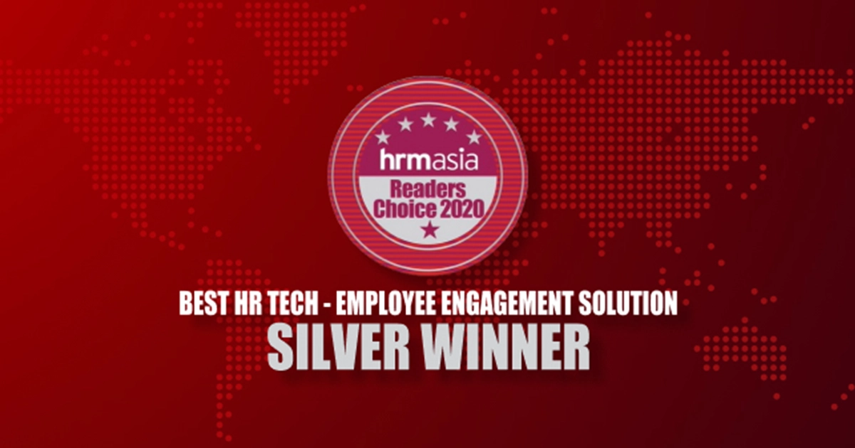 アジア最大級のHRアワード「HRM Asia Readers Choice 2020」にて銀賞を受賞しました。