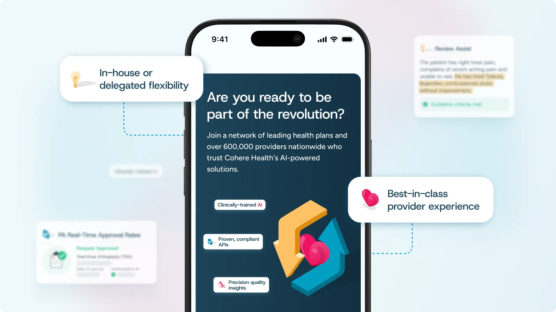 Laptop displaying Fringe website homepage with text about engaging people and energizing culture, images of people meditating, working, and drinking smoothies, and features like zero admin hassle and analytics.