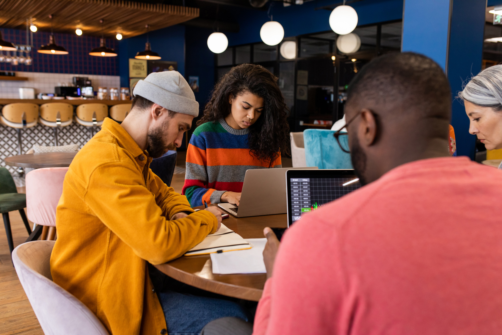 Creative team working in office