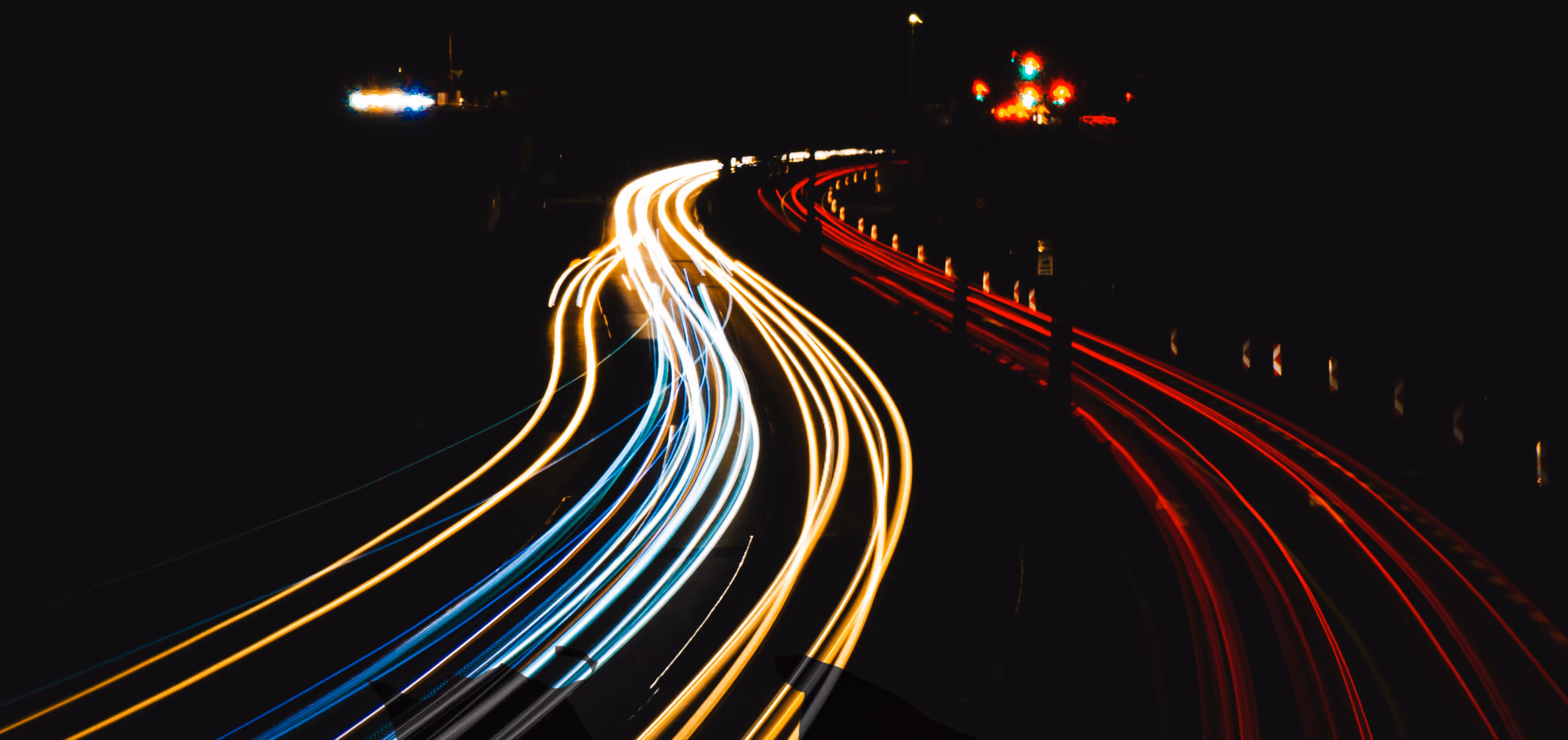 Lights indicating a path to a brighter future