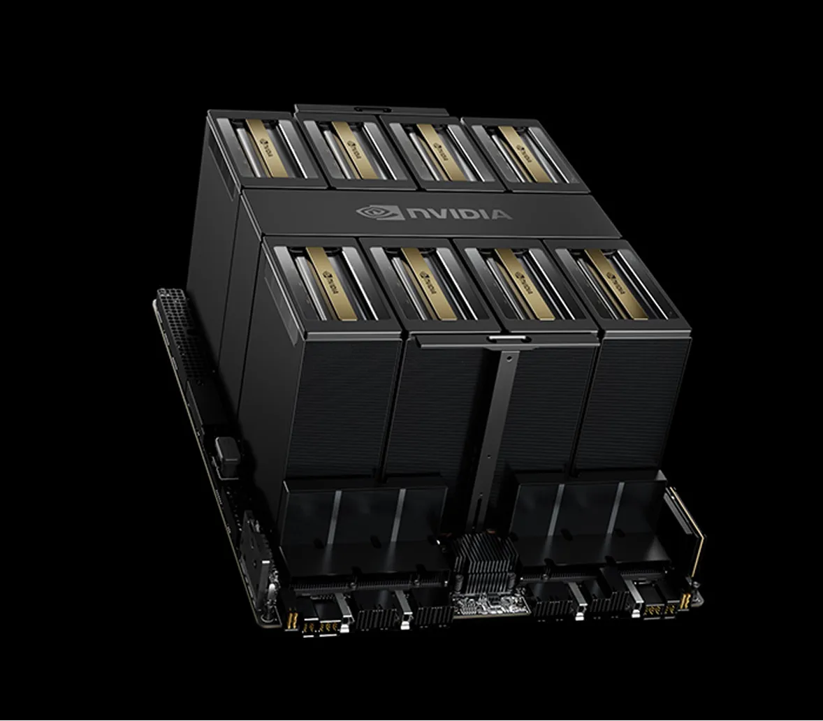 Image of NVIDIA HGX B200 GPU.