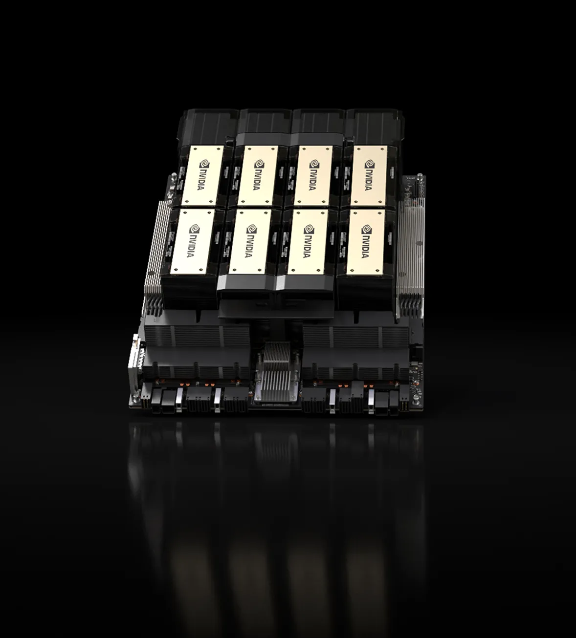 Image of NVIDIA GBX H200 GPU.