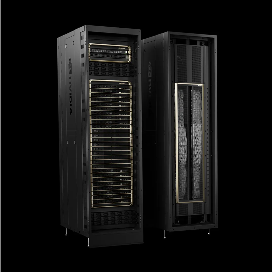 Image of NVIDIA GB200 NVL72 GPU.