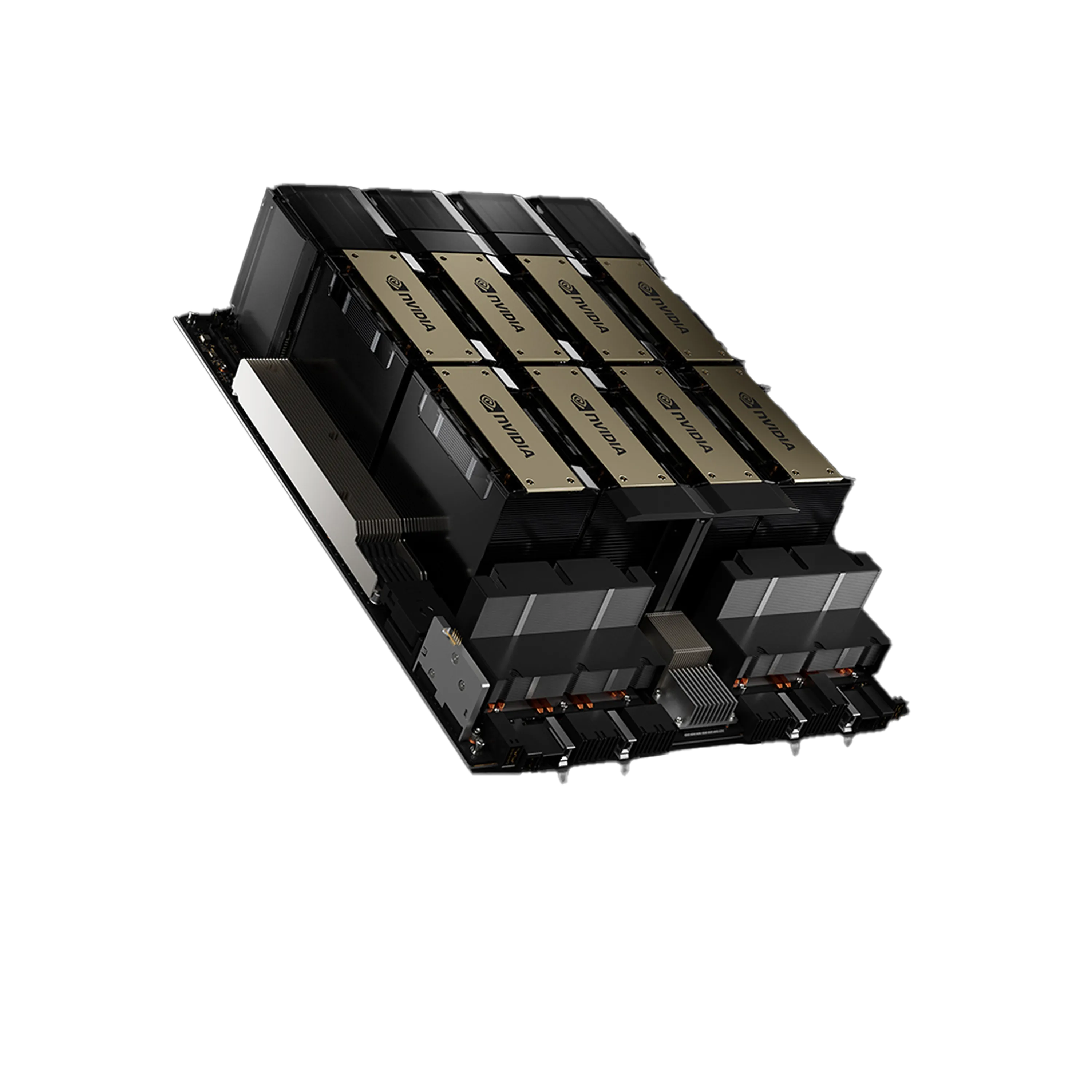 Image of NVIDIA H100 GPU.