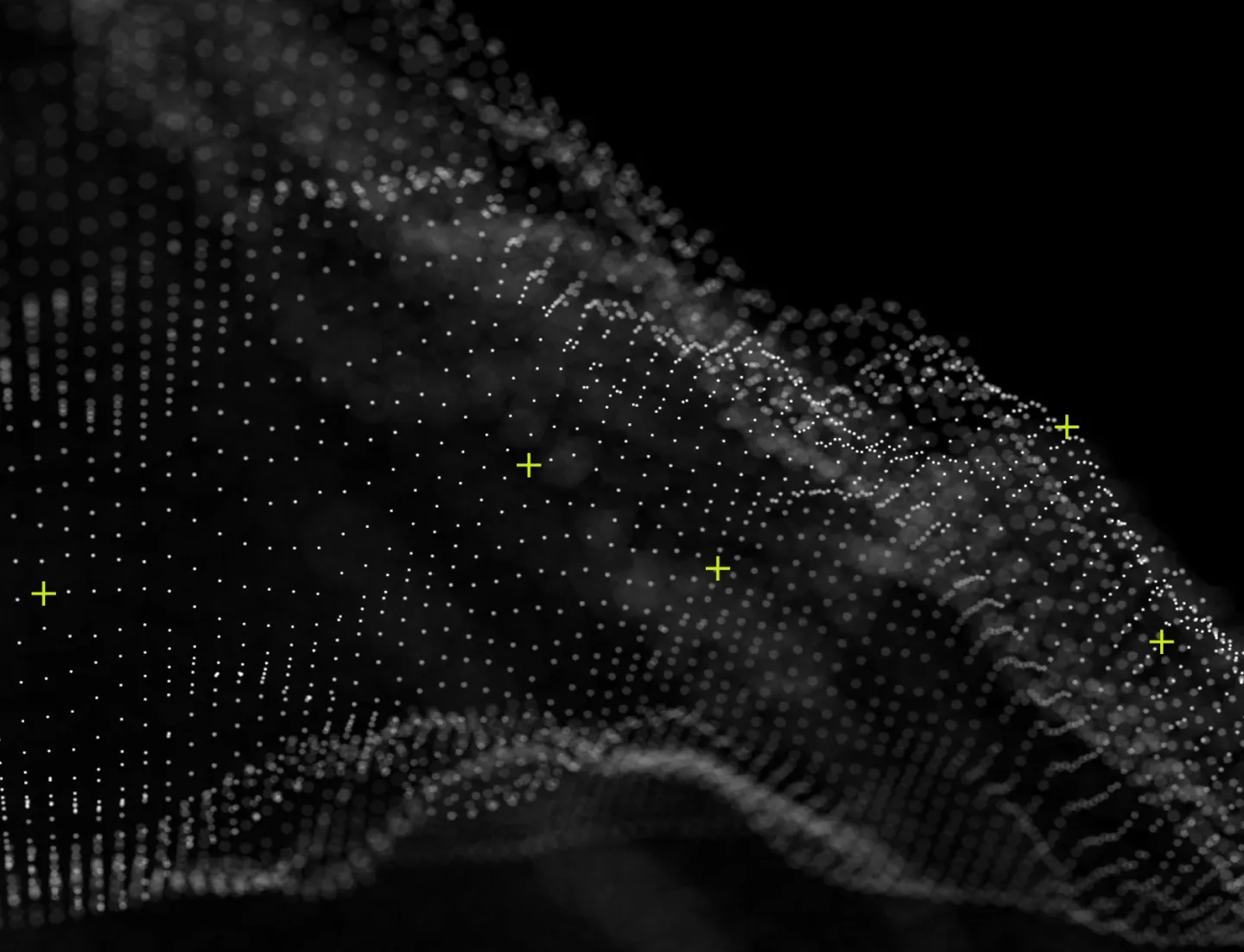 Data visualization with a mountain silhouette.