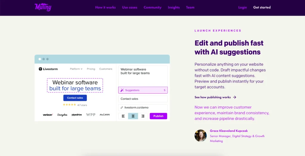 Mutiny - Website Personalization