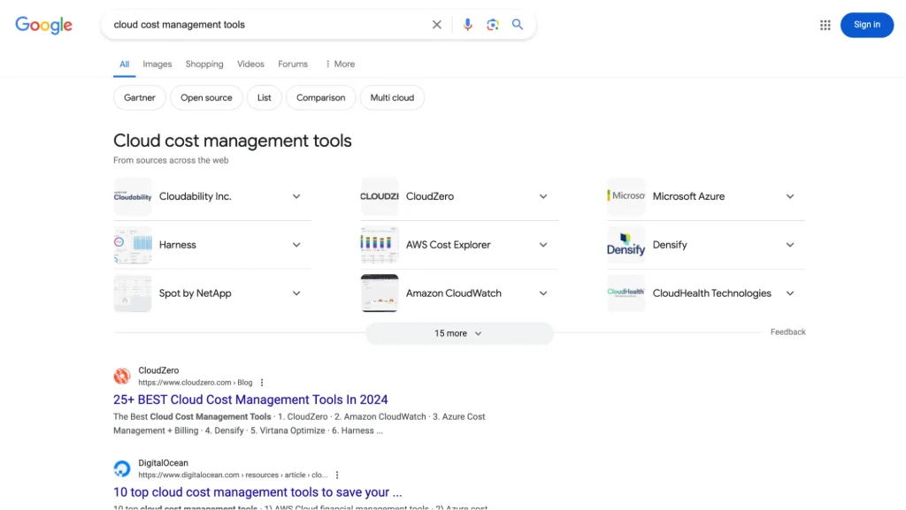 Cloud Cost Management Tools Google Search