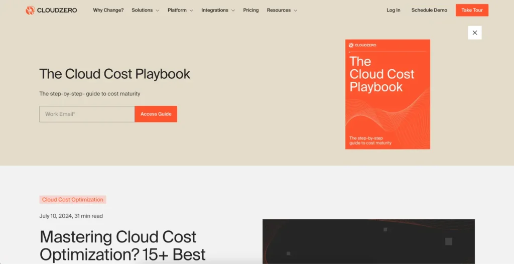 CloudZero Blog CTA Example
