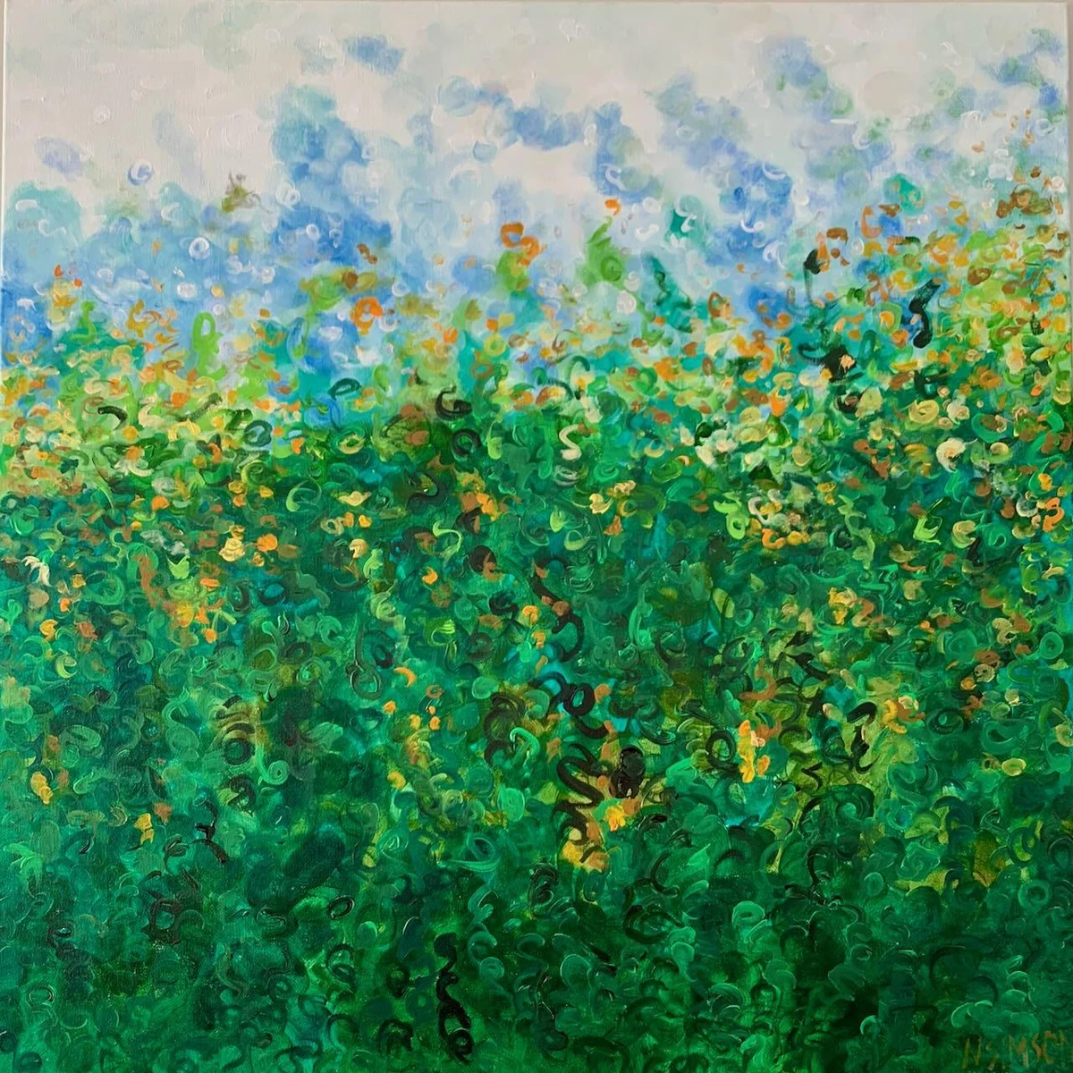 Tropics (diptych) by Naomi Simson