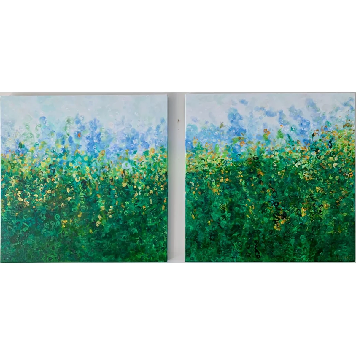 Tropics (diptych) by Naomi Simson