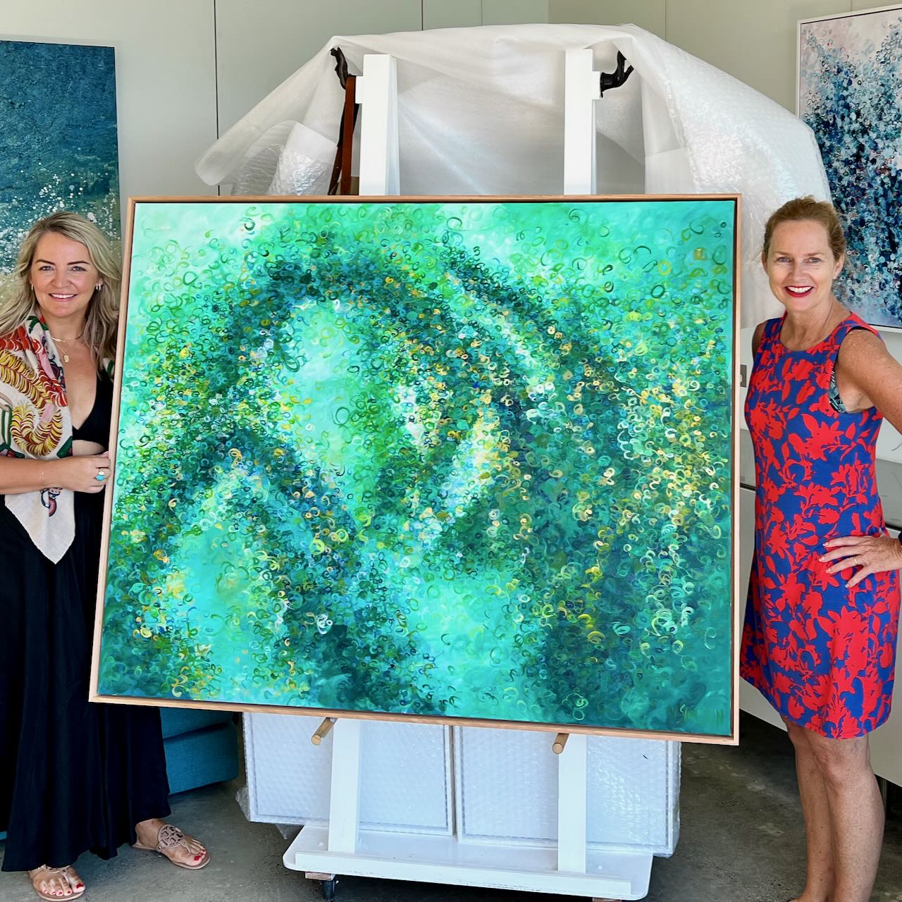 Whisper painting commission by Naomi Simson