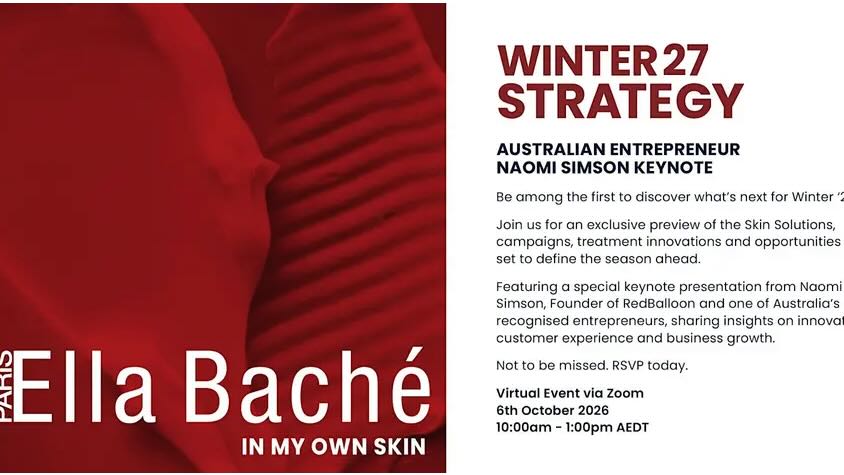 Naomi Simson presenting for the Ella Bach&eacute; franchise network