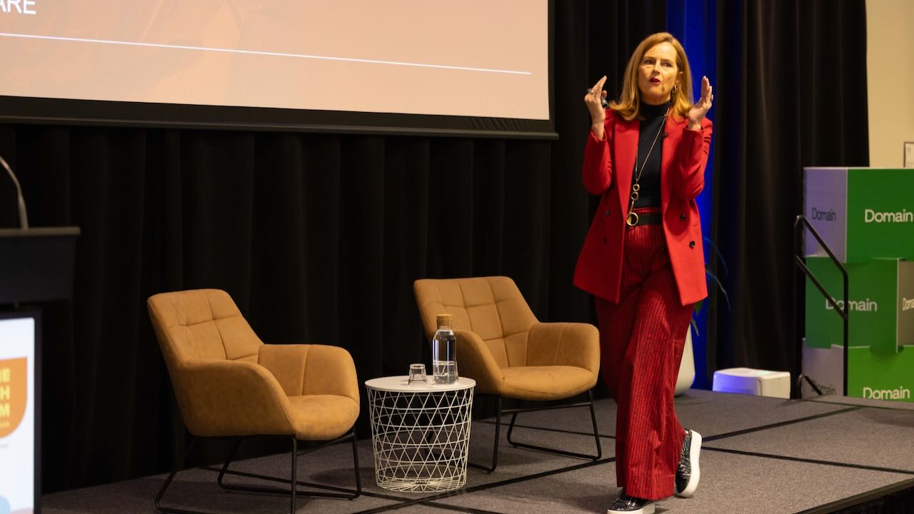 Naomi Simson speaking at the Proptech Forum 2023 in Sydney