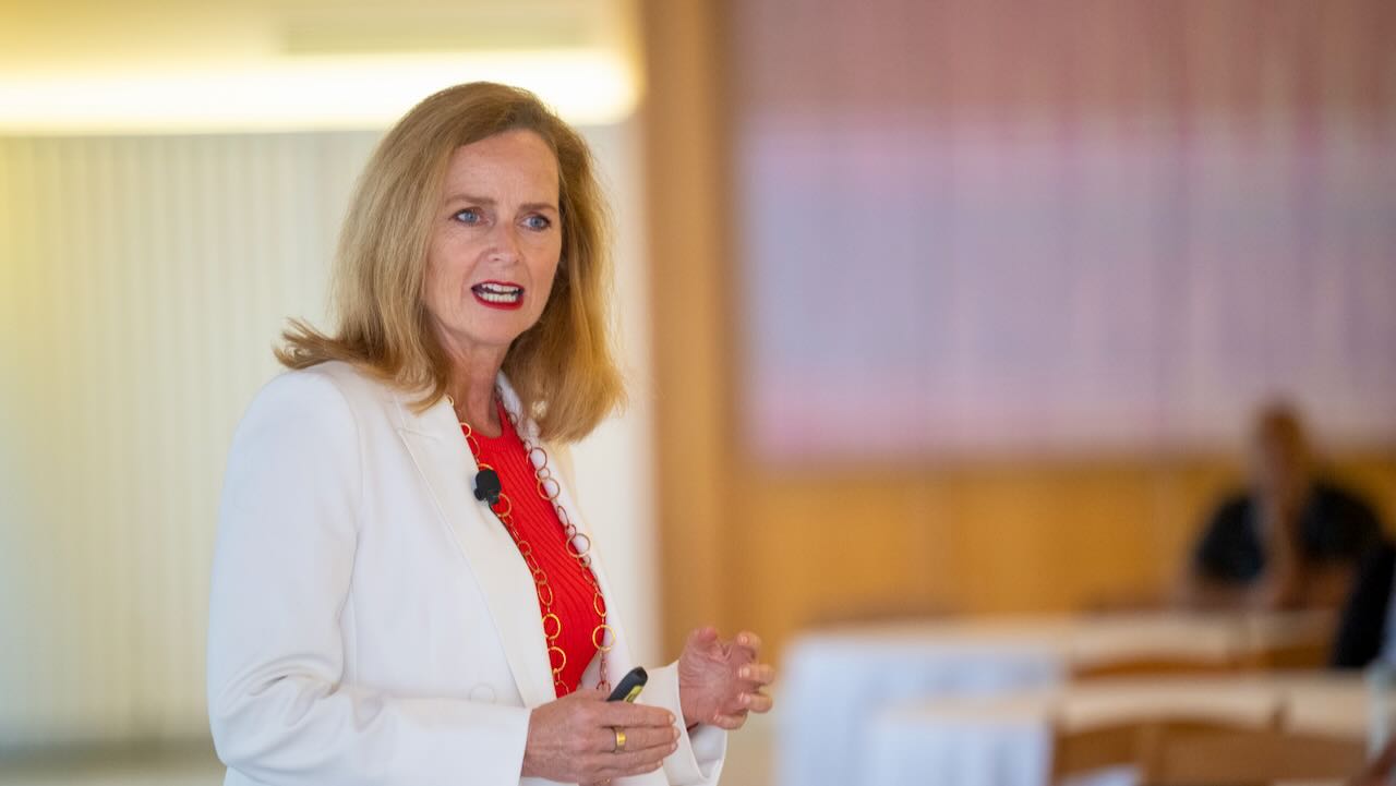 Naomi Simson speaking at the Mortgage Choice conference, Hamilton Island