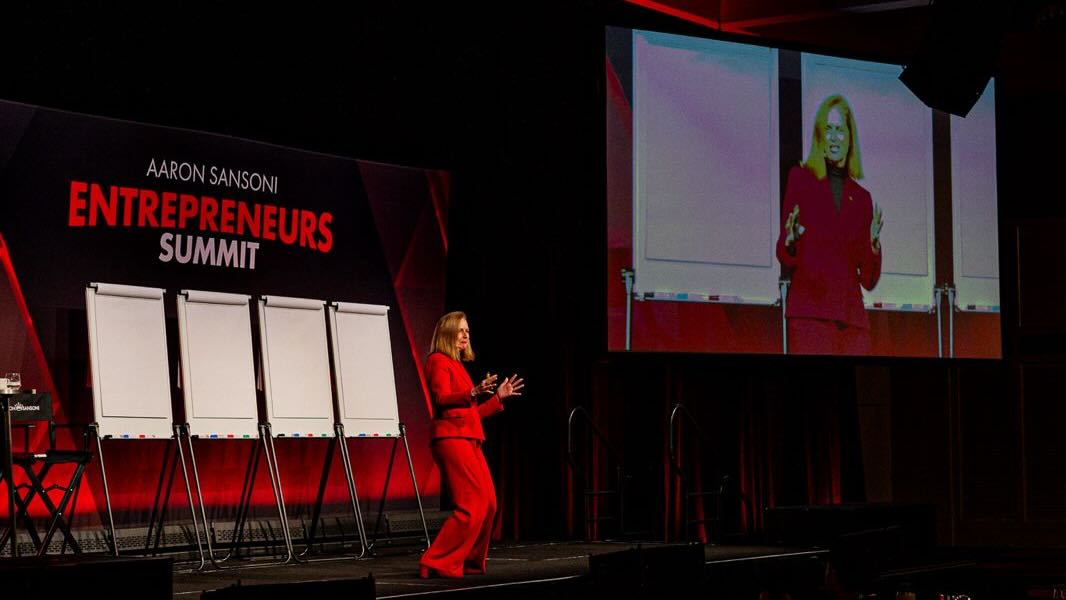 Naomi Simson on stage at the Entrepreneurs Summit, Crown Perth, September 2026