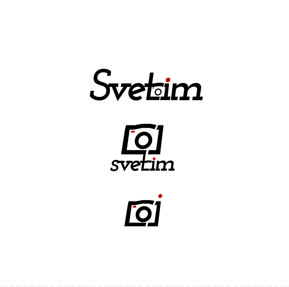 A white circle with a secondary logo and submark logo design