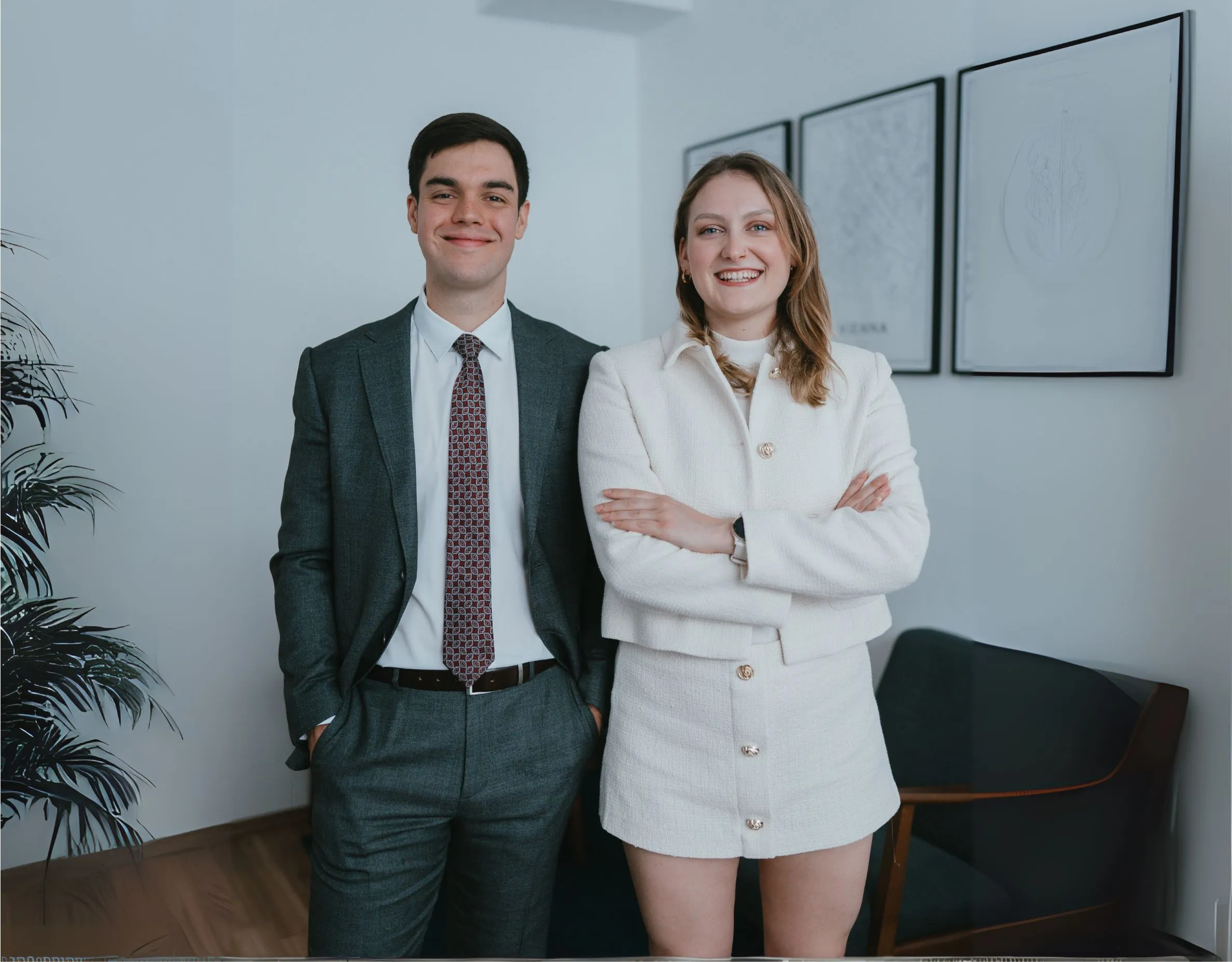 Bernhard Leitgeb und Jennifer Siedl im Teamfoto