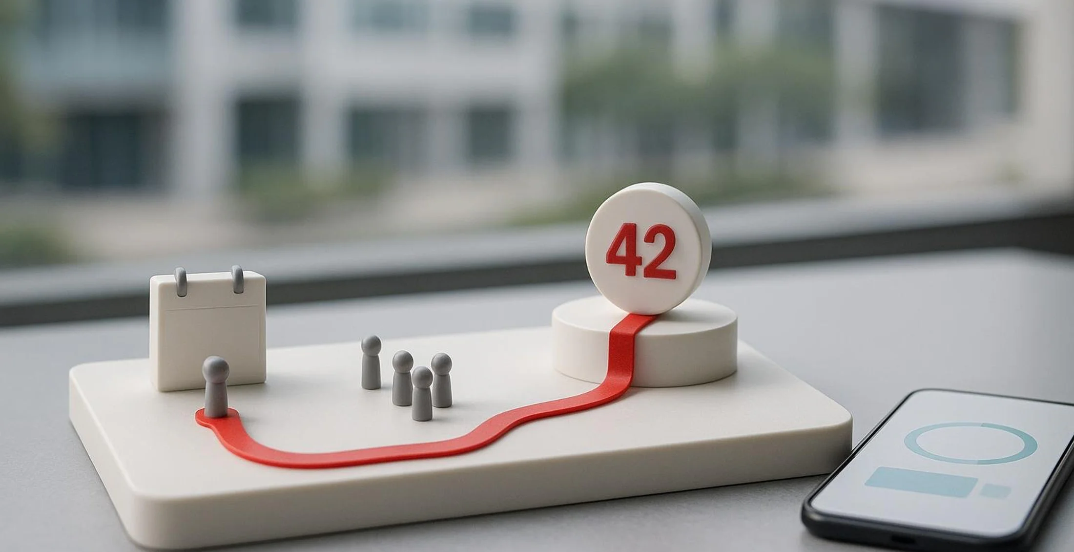 Employees connect their shared activity progress to a visible community goal.