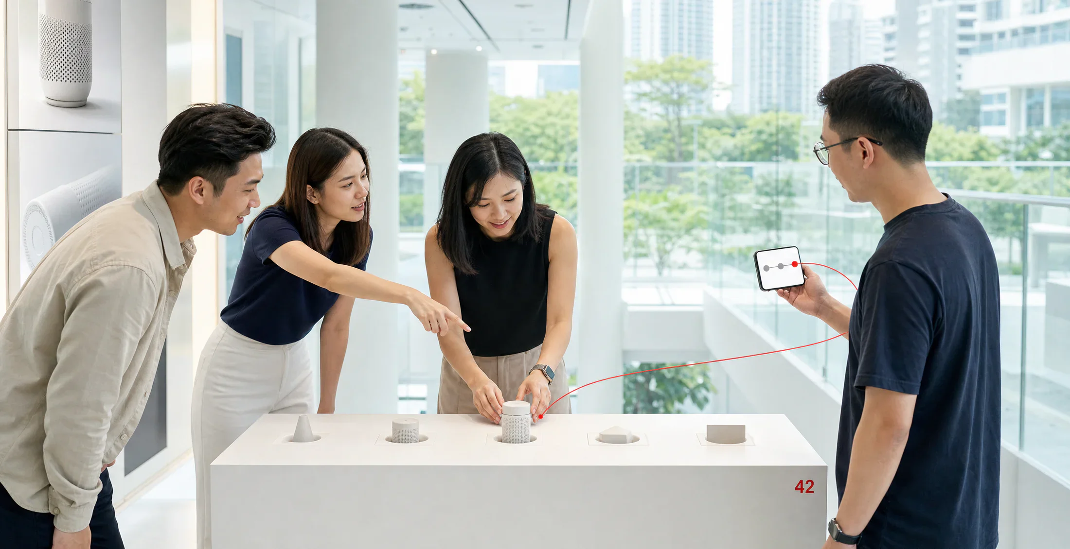 Asian colleagues turn company product milestones into an interactive Amazing Race checkpoint.