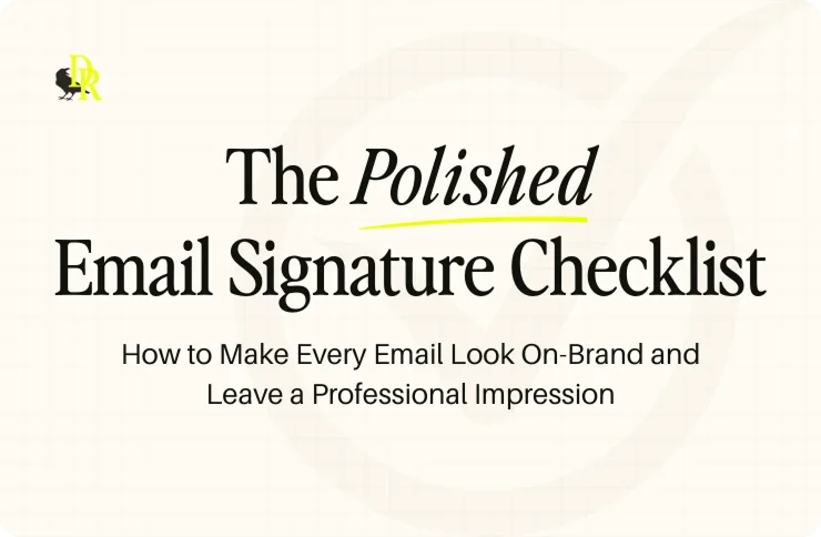 Email Signature Checklist