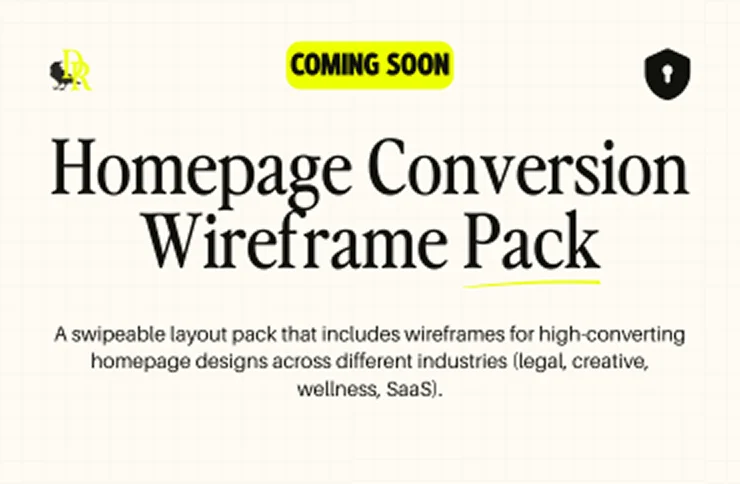 Homepage Conversion Wireframe Pack
