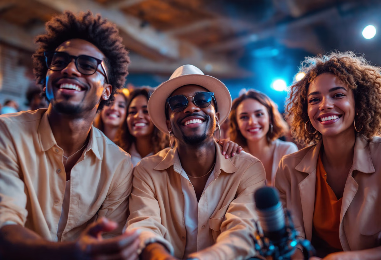 image of music fans at concert