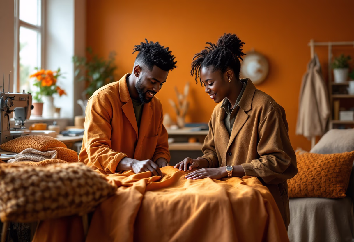 image of a tailor with a costume in the background