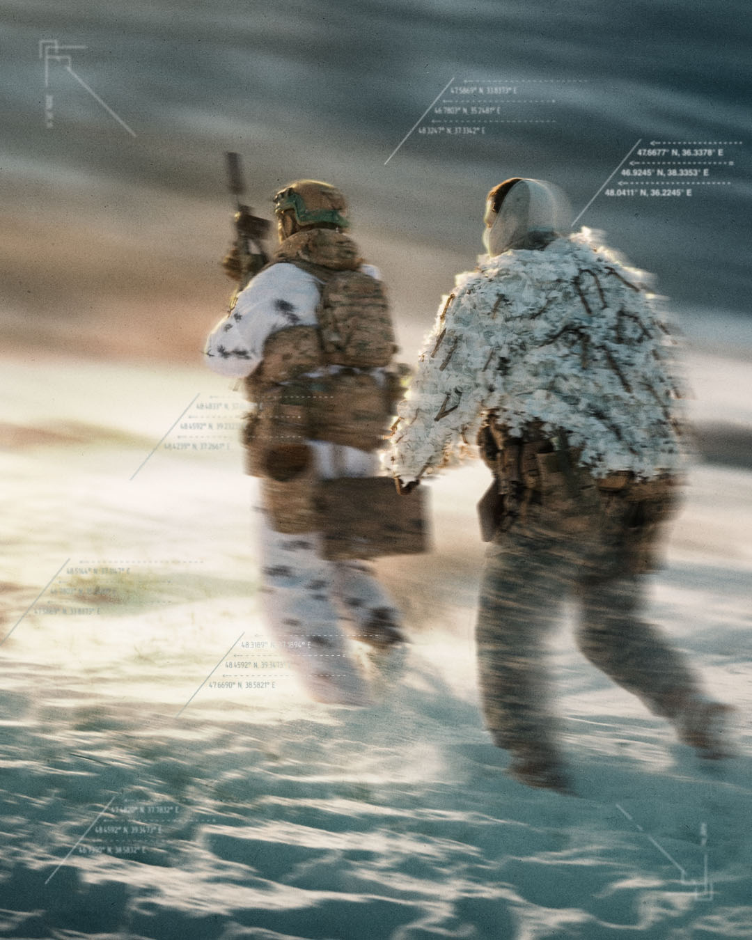 Два військовослужбовця на тренуванні