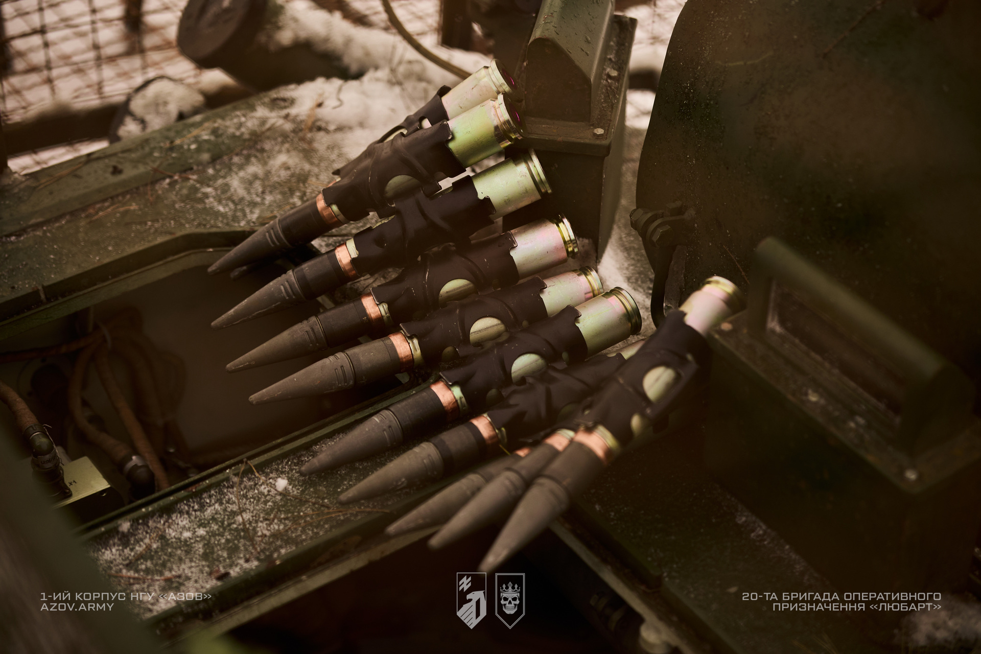 Завантаження набоїв до бойового модуля БМП-1ТС