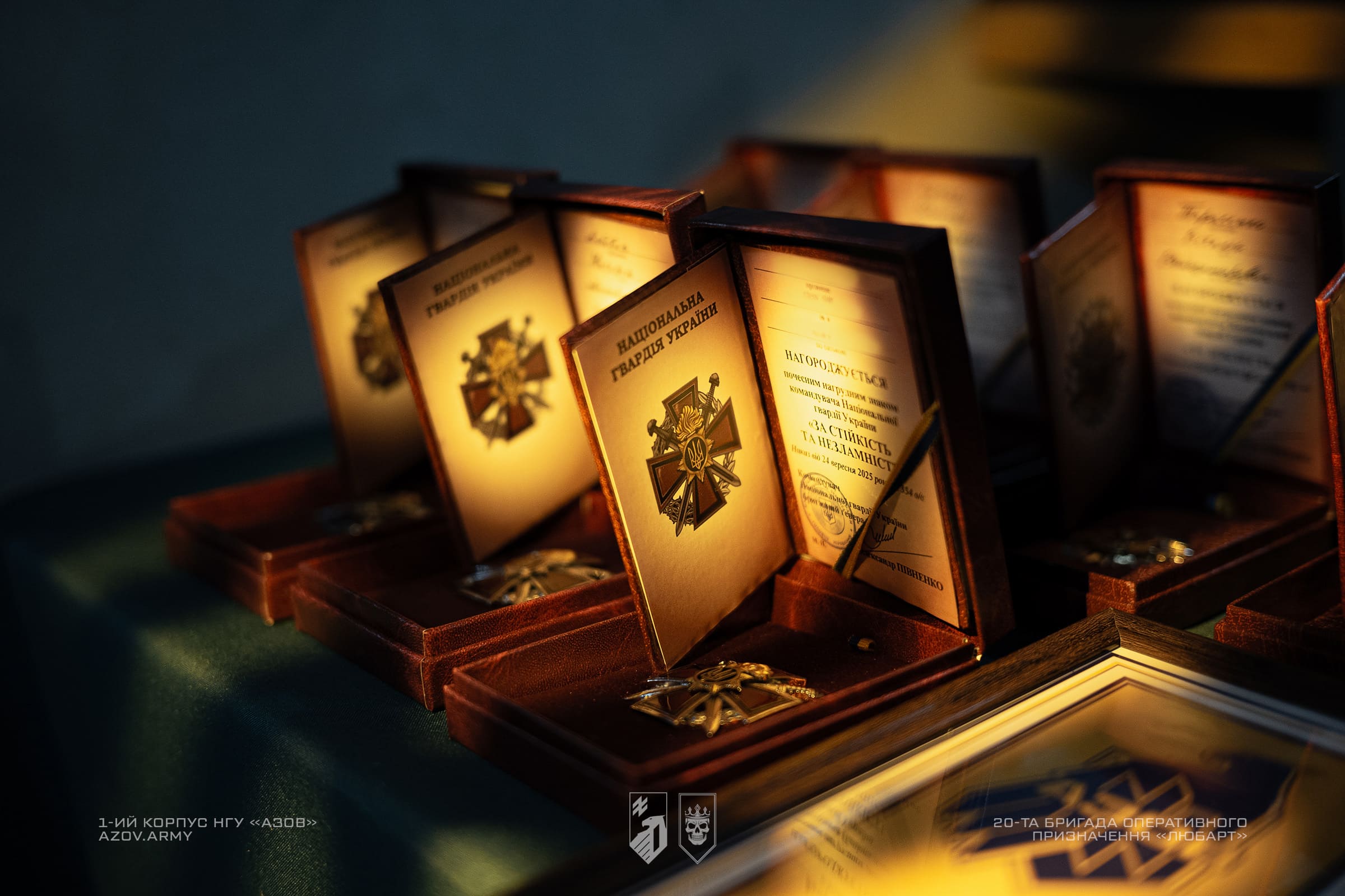 Нагороди бійцям бригади Любарт
