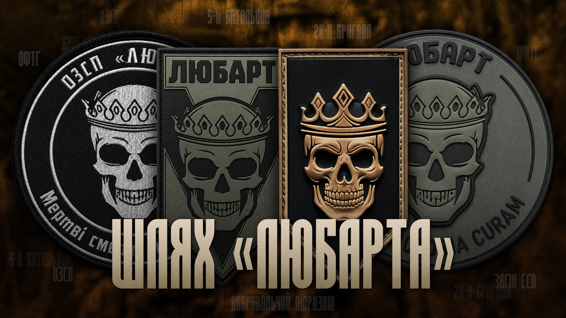 Еволюція шеврона 20-ї бригади оперативного призначення «Любарт» від добровольчого підрозділу до бригади 1-го корпусу НГУ «Азов».