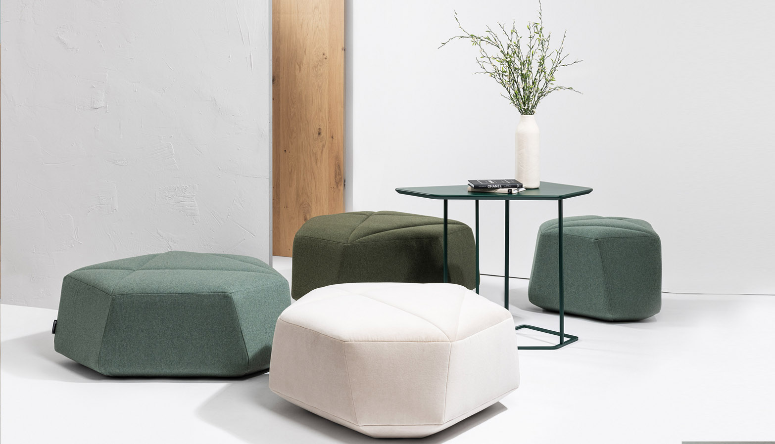 Modulable Pouf , CRYSTAL, Design Sahar Famouri, FID Paris