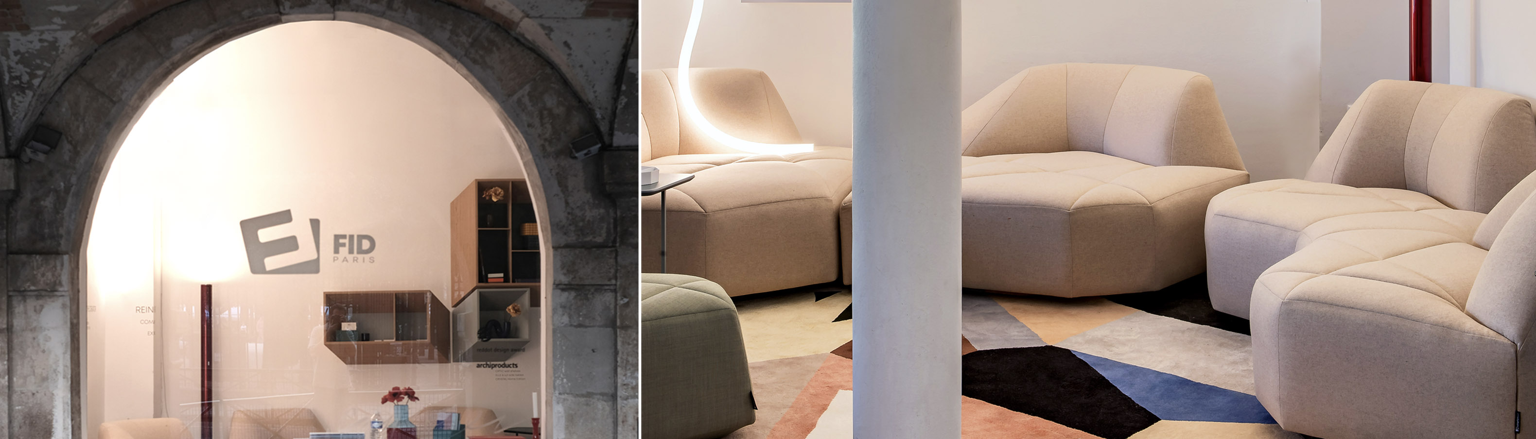 Modulable Sofa, Grand, CRYSTAL,, design sahar famouri, FID Paris