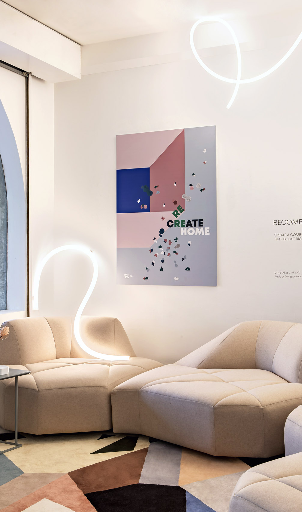 Canapé design modulable Crystal signé FID paris