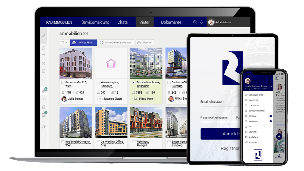 Die RAU Immobilien App