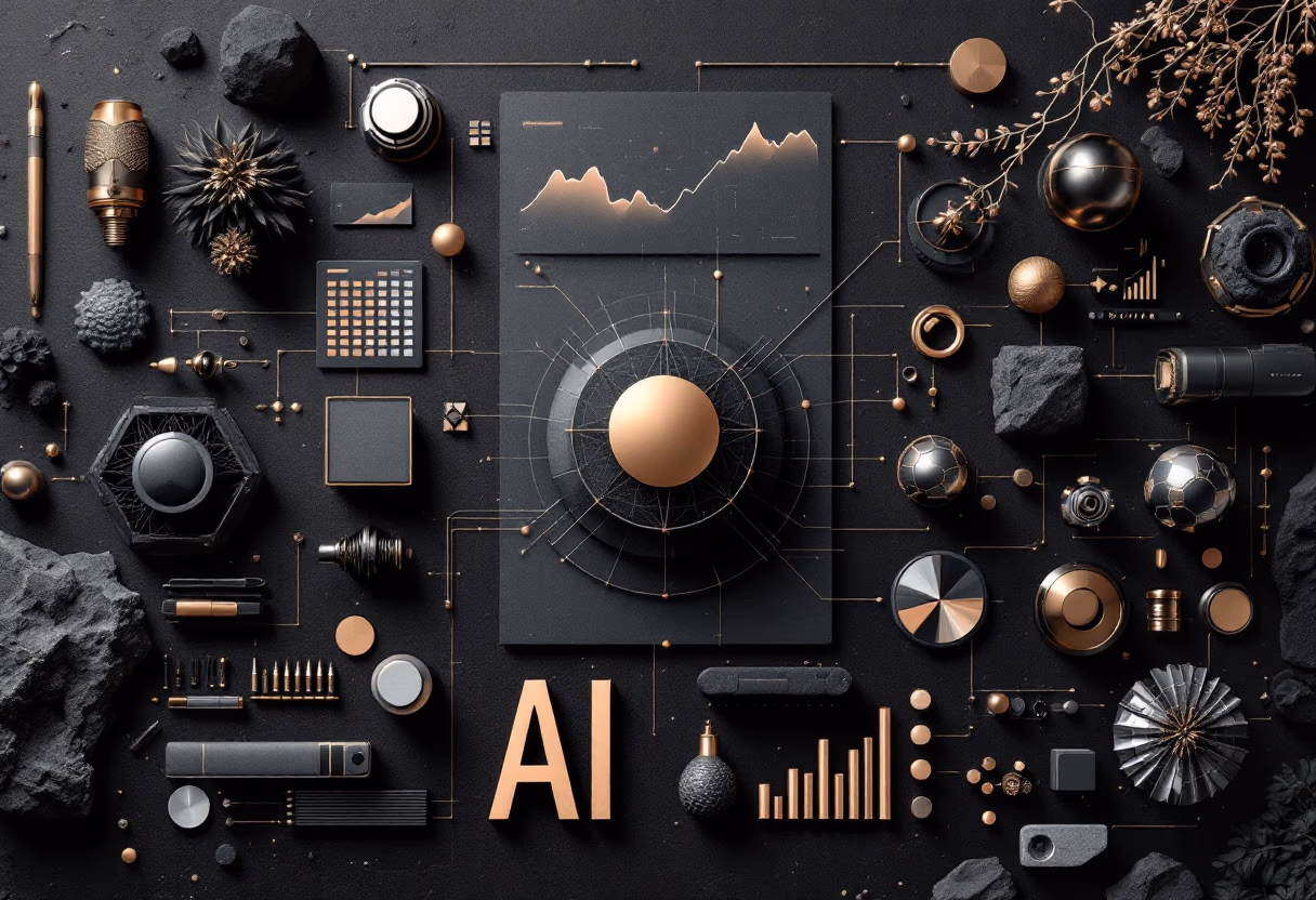 image of colorful ai learning infographic