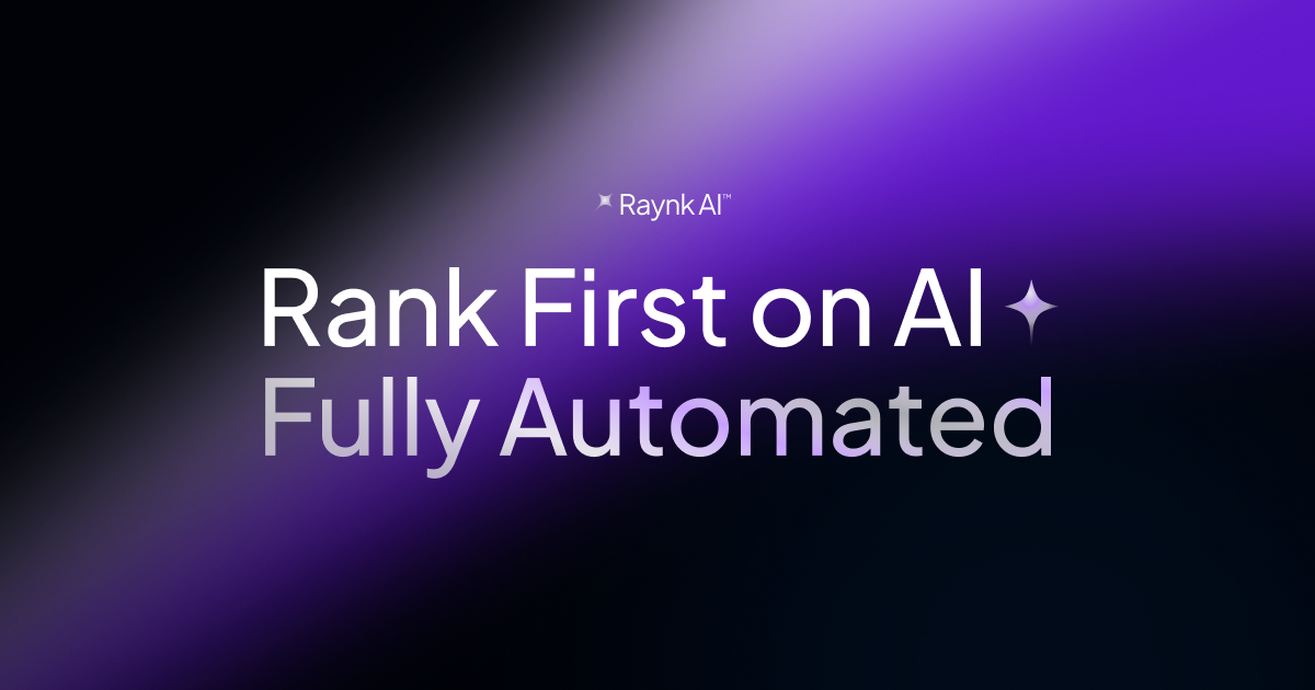 Rank First on AI. Automated