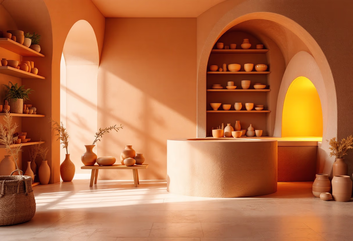 high resolution 4k photo of the kiln interior