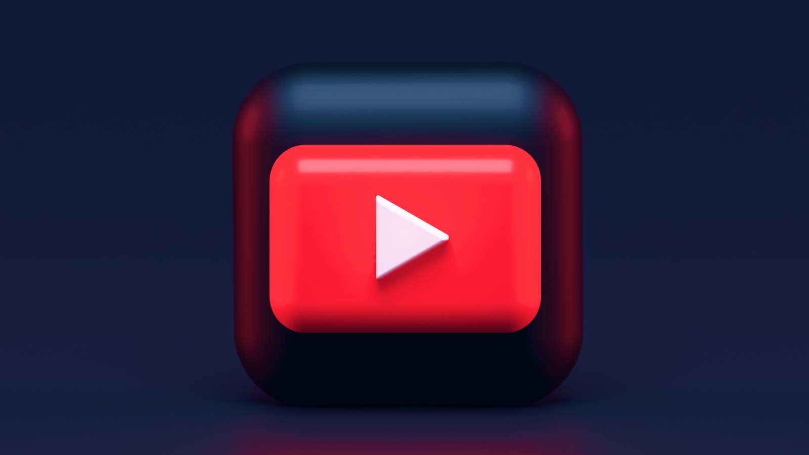 Bouton de lecture rouge et blanc évoquant une miniature YouTube