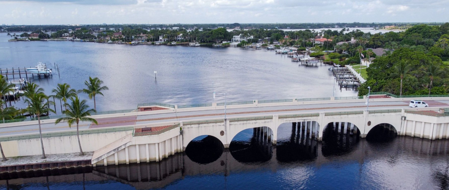 Waterfront mansion on the Intracoastal in Tequesta, FL near the A1A bridge