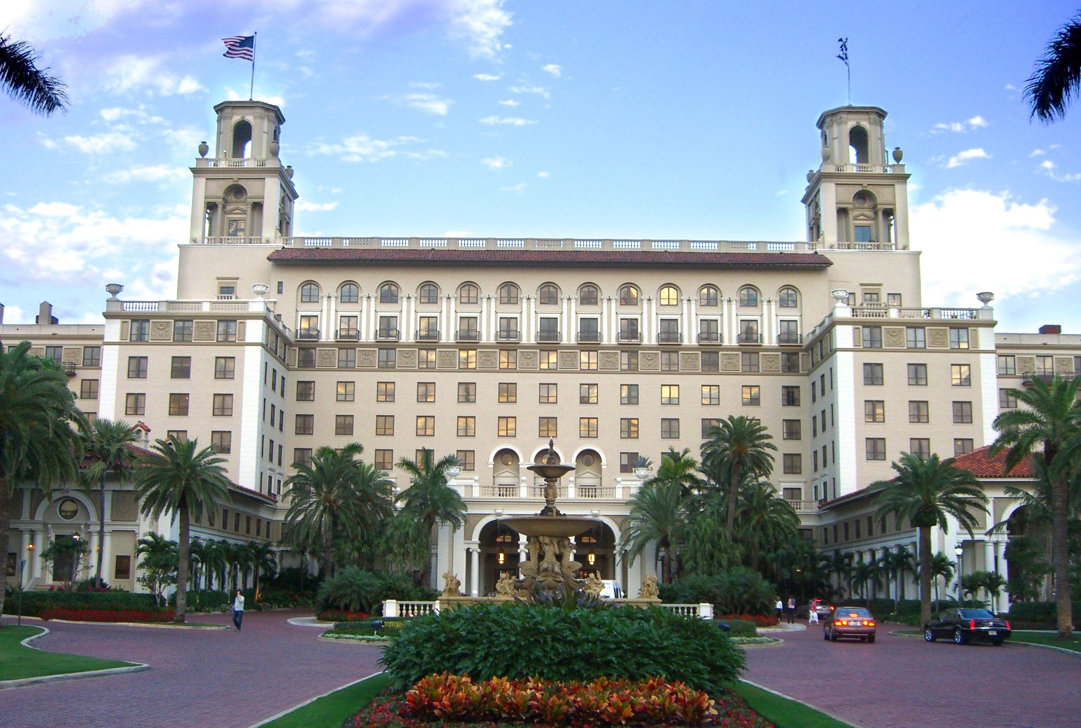 The historic Breakers Hotel resort in Palm Beach, FL