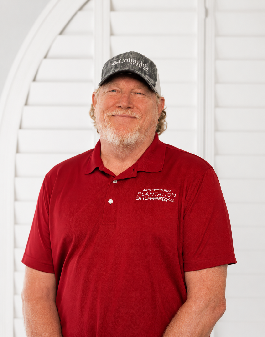 APS shutter specialist reviewing design options with a Florida homeowner