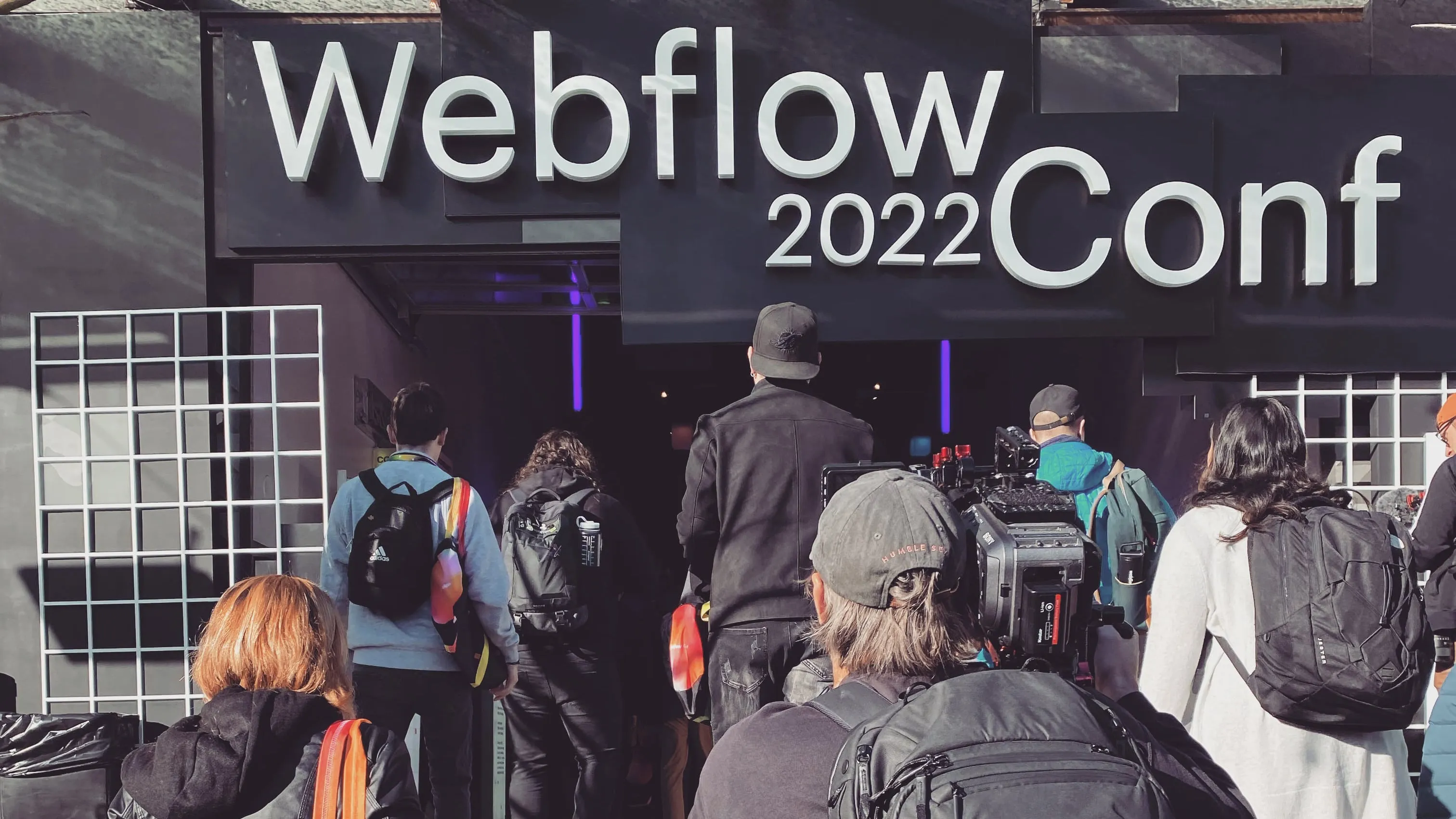 Entering Webflow conference San Fransisco 2022