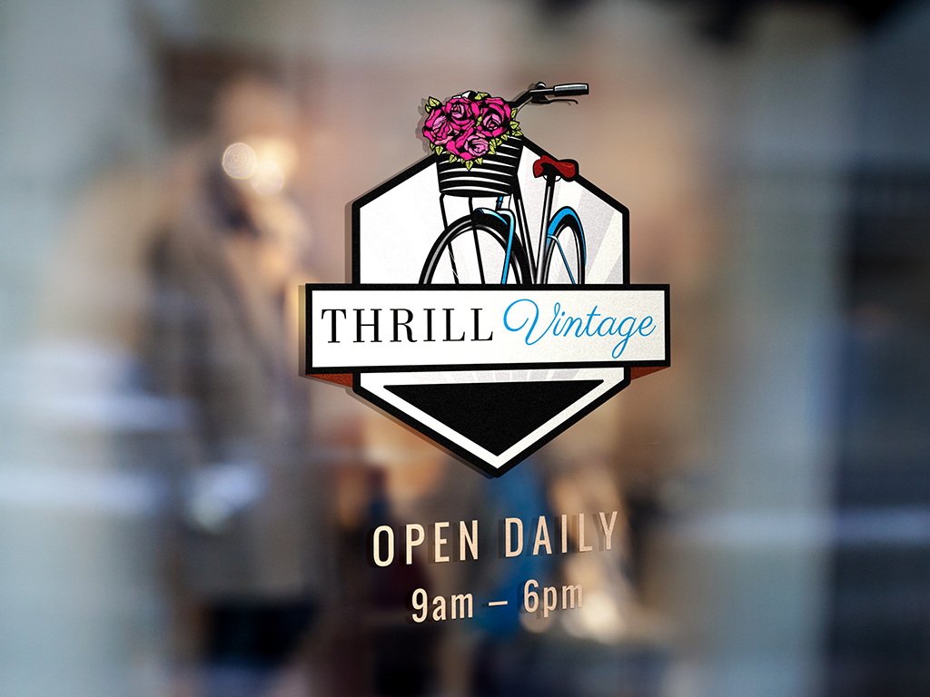 logo on window mockup