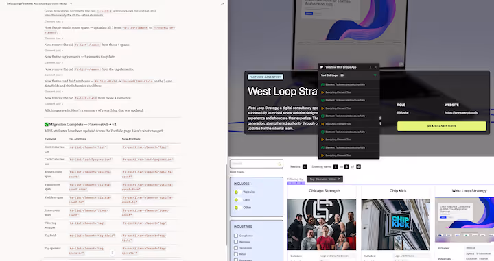 An illustration showcasing the integration of Webflow MCP and Claude, emphasizing improved efficiency and streamlined workflows for teams building in Webflow.