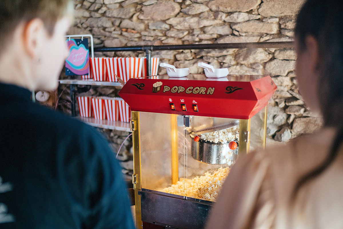 Popcorn na svatbě