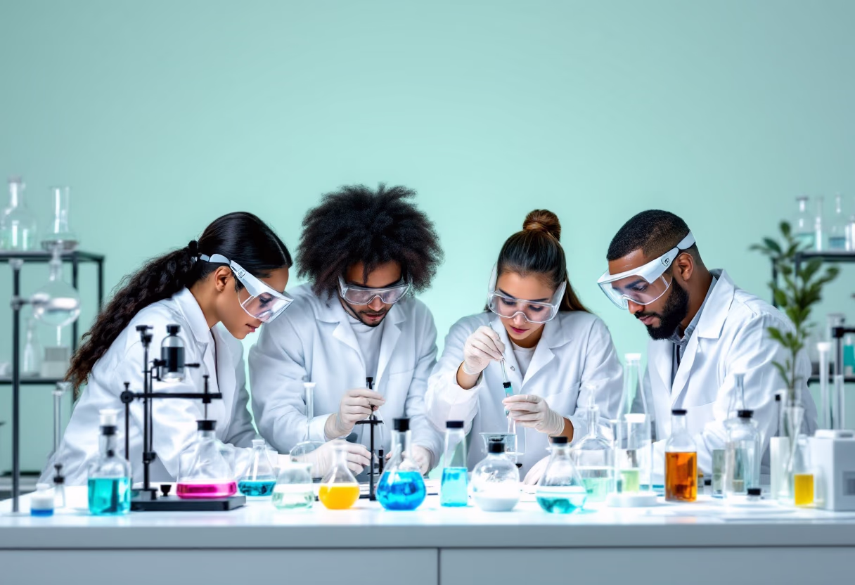 image of science experiment