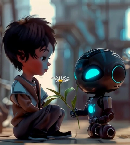 Child with Friend